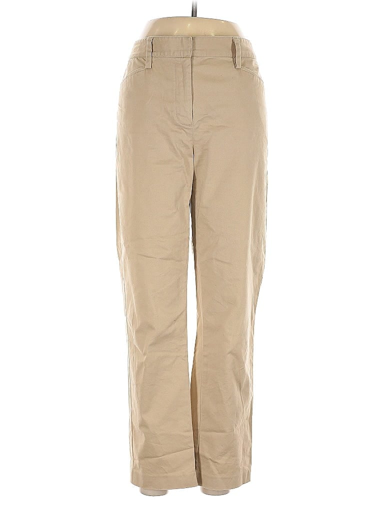 Pre-owned Lands' End Casual Pants In Brown