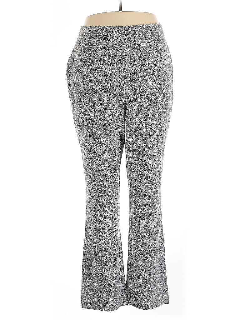 Pre-owned Woman Within Casual Pants In Gray