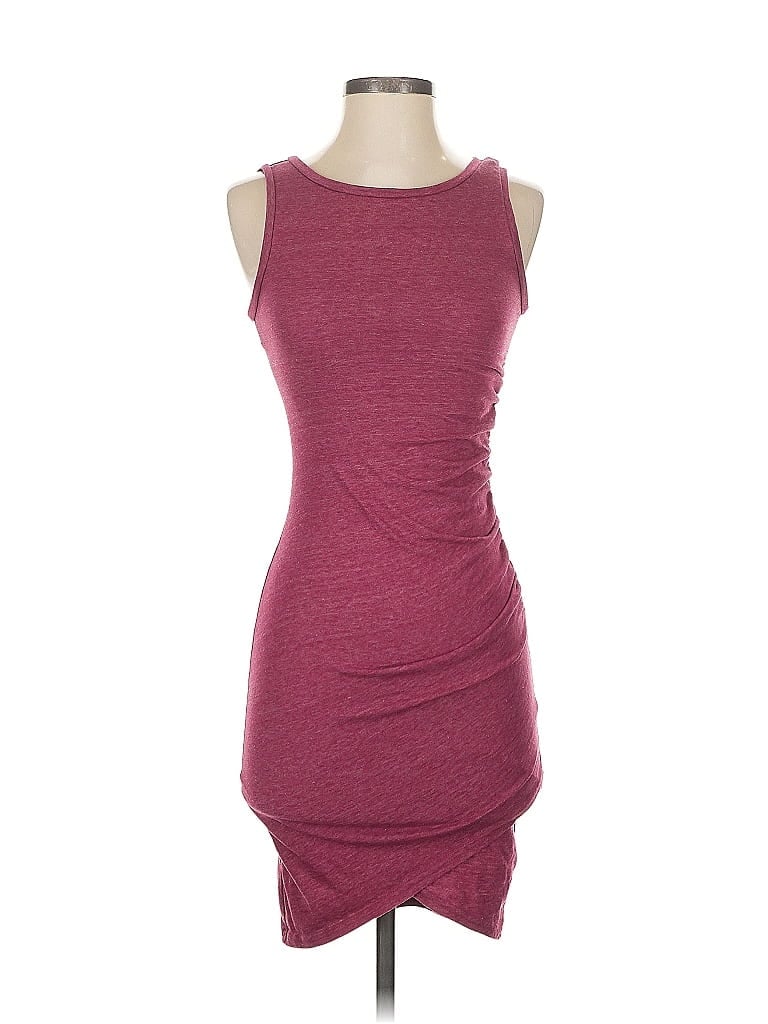 Pre-owned Leith Casual Dress In Burgundy