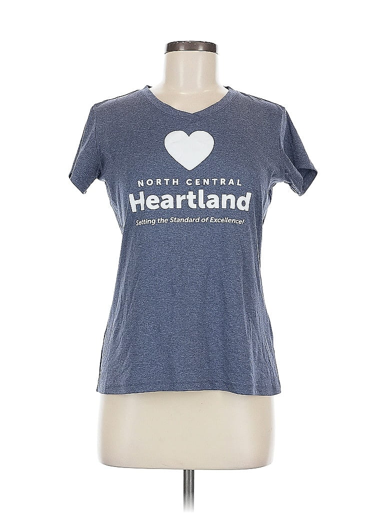 Pre-owned Assorted Brands Short Sleeve T-shirt In Blue