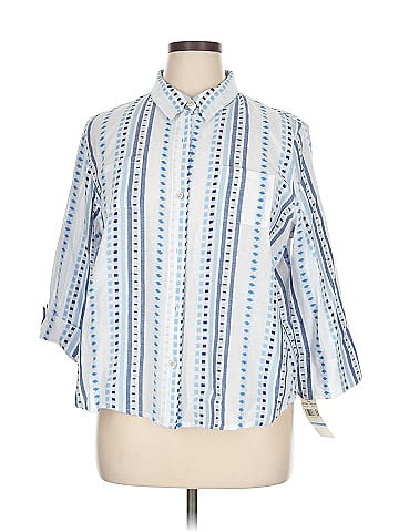 Alfred Dunner 3/4 Sleeve Button-Down Shirt (view 1)