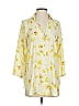 CAbi 100% Polyester Floral Yellow 3/4 Sleeve Blouse Size XS - photo 1