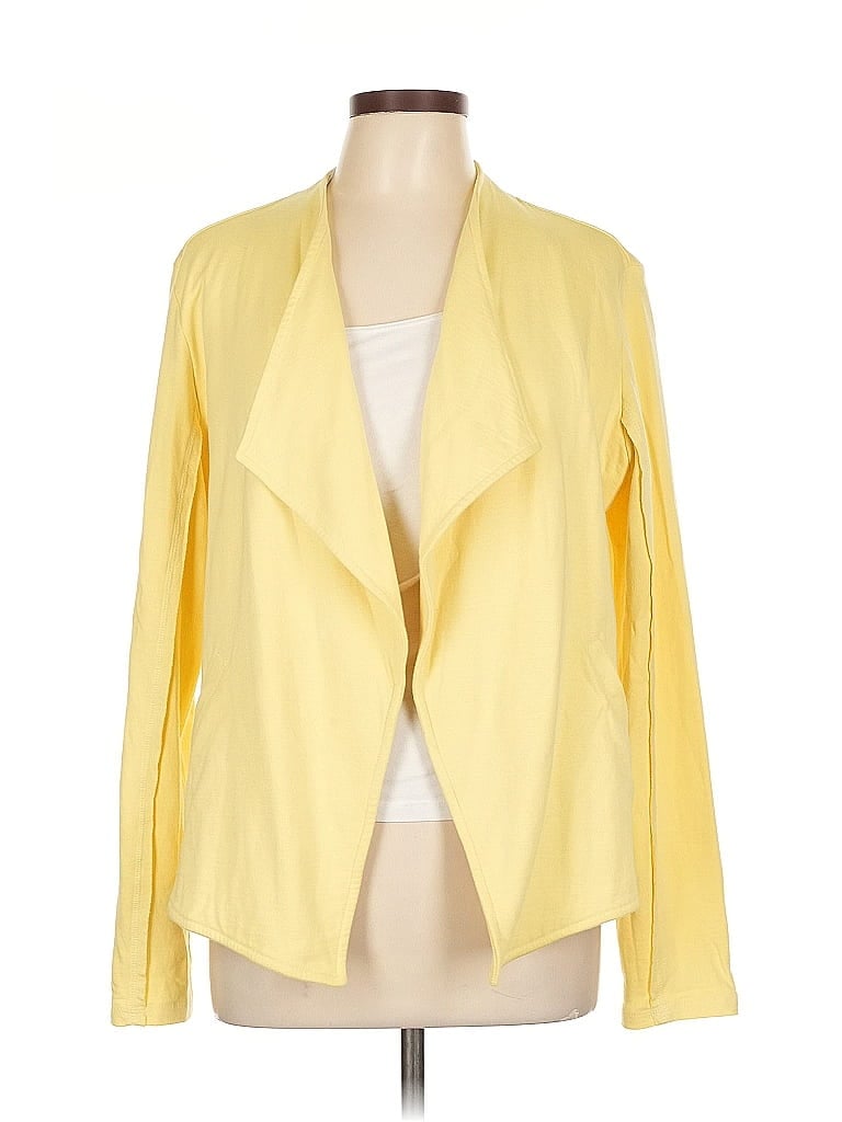 Pre-owned Caslon Cardigan Sweater In Yellow