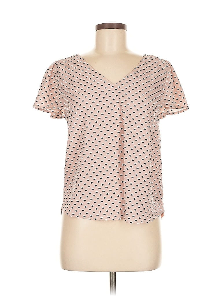 Pre-owned A New Day Short Sleeve Blouse In Pink