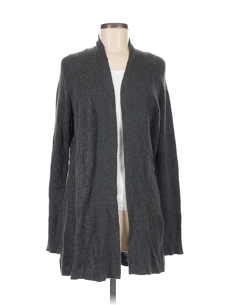 Pre-owned Ann Taylor Loft Outlet Cardigan Sweater In Gray