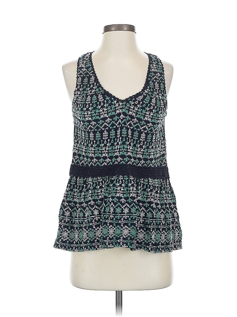 Pre-owned Maeve By Anthropologie Sleeveless Blouse In Blue