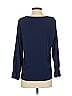 Allegra K 100% Polyester Blue Long Sleeve Blouse Size S - photo 2