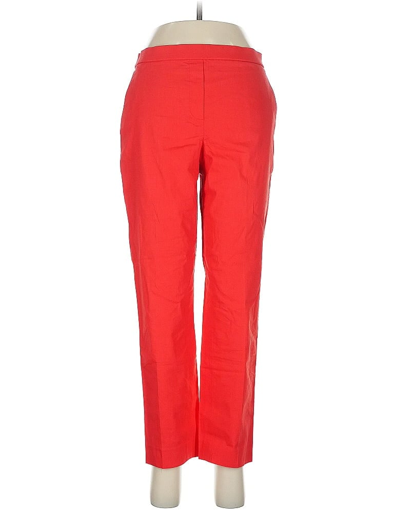 Pre-owned Theory Linen Pants In Red