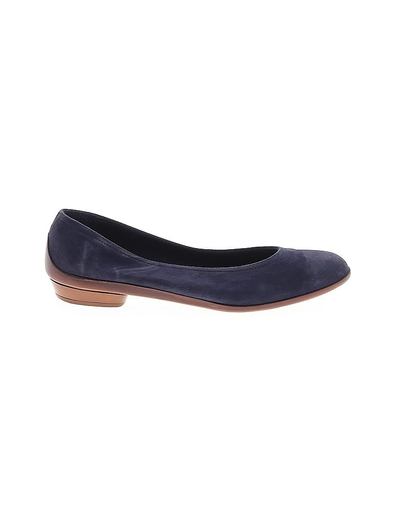 Pre-owned Ferragamo Flats In Purple