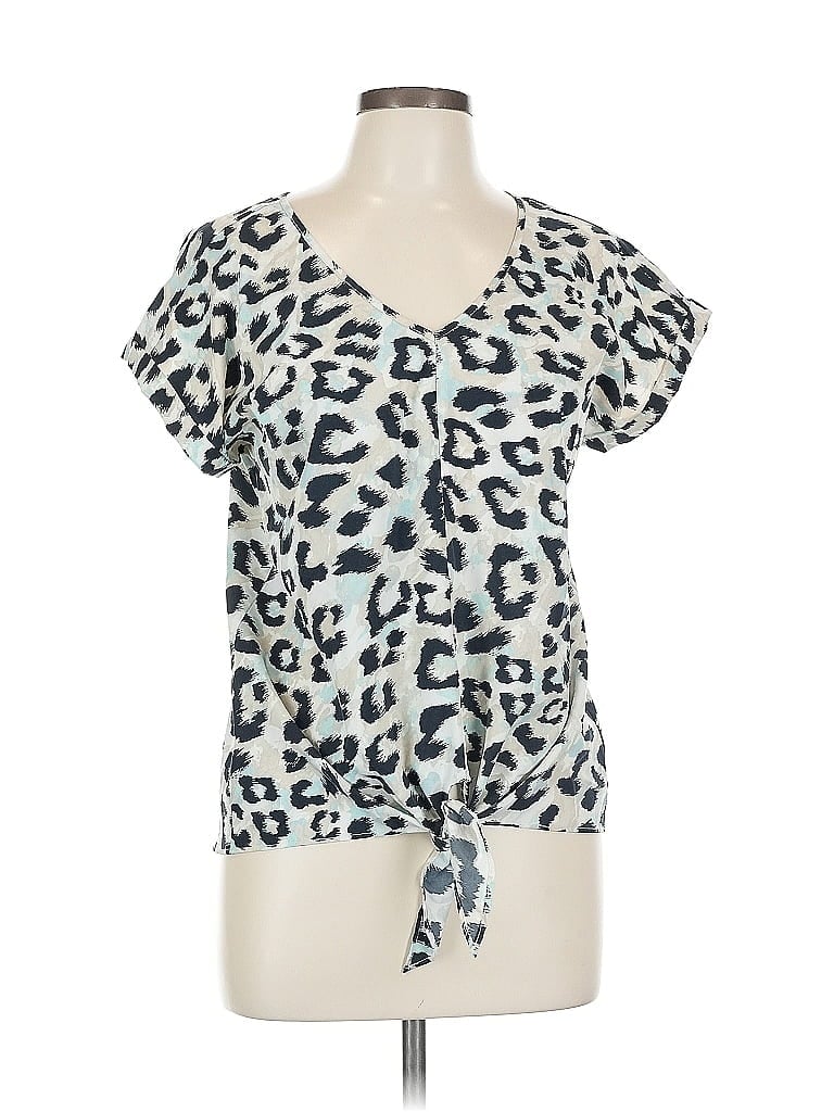 Pre-owned Juicy Couture Short Sleeve Blouse In White