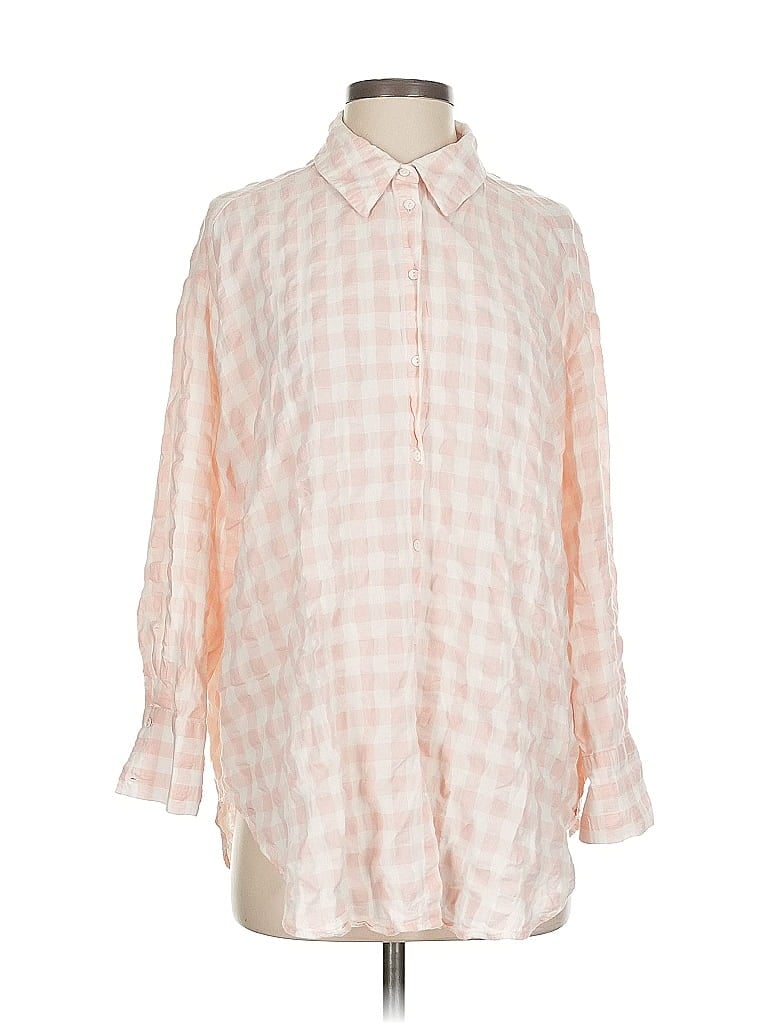 Click to view more detailed imagery on our partner's website Pre-owned Zara Long Sleeve Blouse In Pink