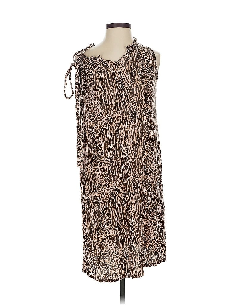 Pre-owned Bobeau Casual Dress In Brown