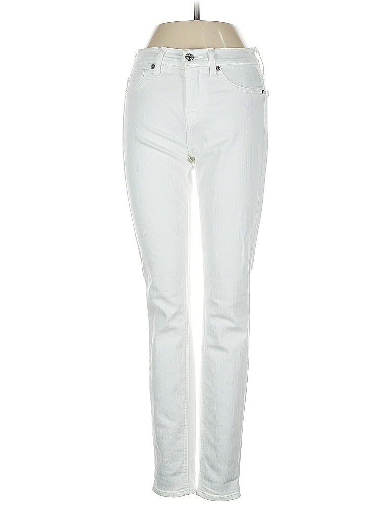 Pre-owned 7 For All Mankind Jeans In White