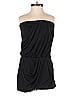 ASOS 100% Polyester Solid Black Romper Size 1 (petite) - photo 1