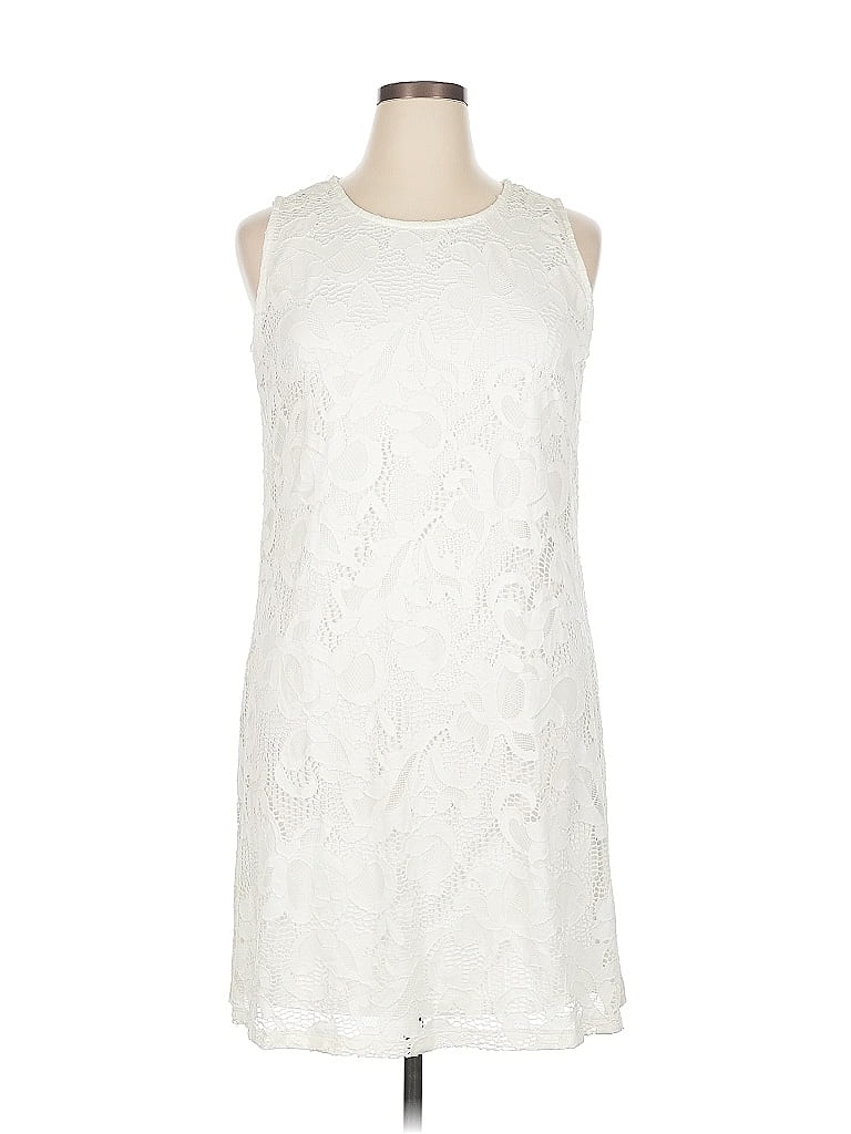 Pre-owned Ronni Nicole Cocktail Dress In White