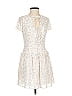 BCBGeneration 100% Recycled Polyester Hearts Ivory Cocktail Dress Size 4 - photo 1