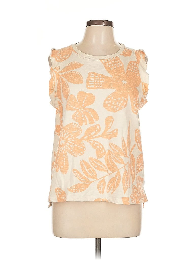 Pre-owned Sonoma Goods For Life Sleeveless Blouse In Orange