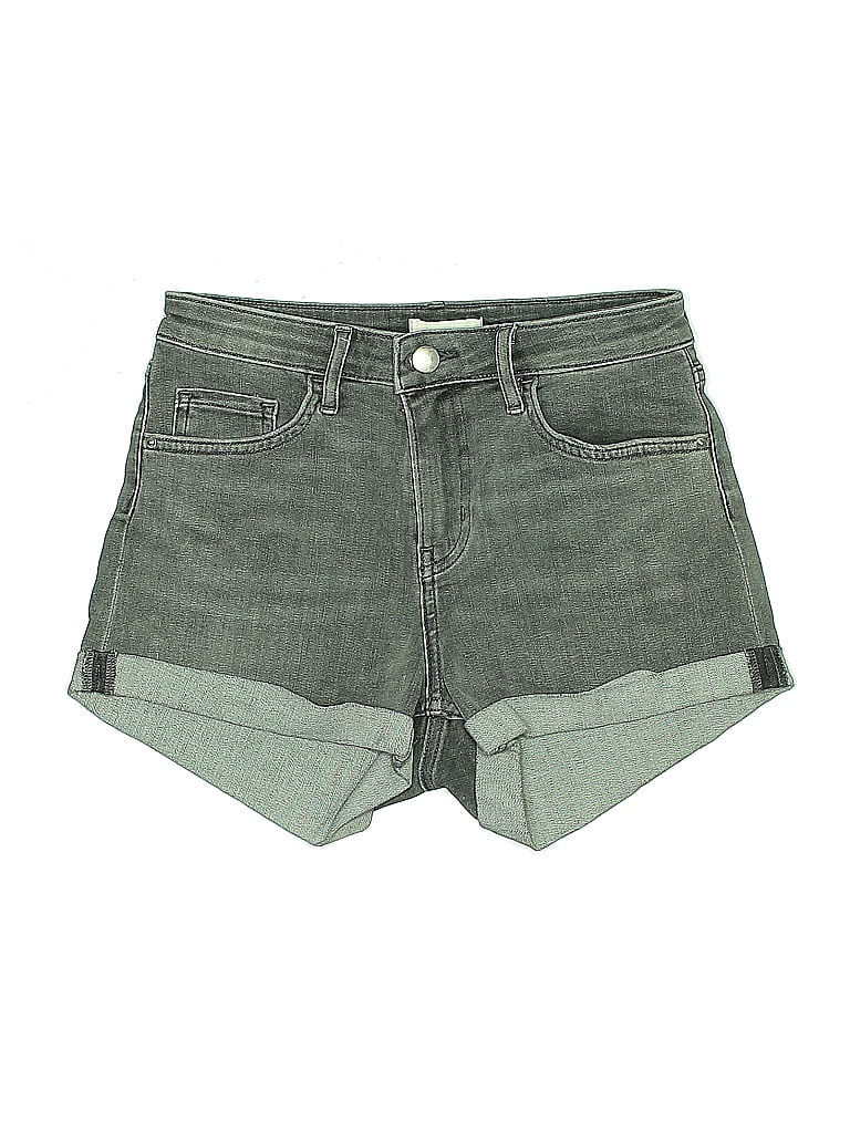 Pre-owned H&m Denim Shorts In Green