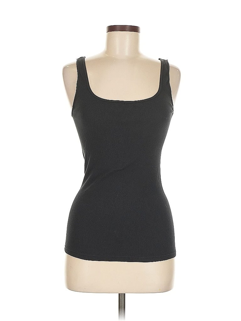 Pre-owned Made With Love Tank Top Black Strapless Neckline Tops