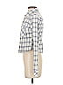 BDG 100% Cotton Gray Blue 3/4 Sleeve Button-Down Shirt Size XS - photo 1