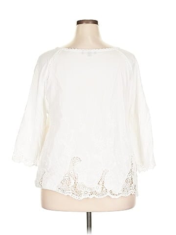 Suzanne Betro 3/4 Sleeve Blouse (view 2)
