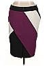 Nine West Color Block Burgundy Formal Skirt Size 14 - photo 2