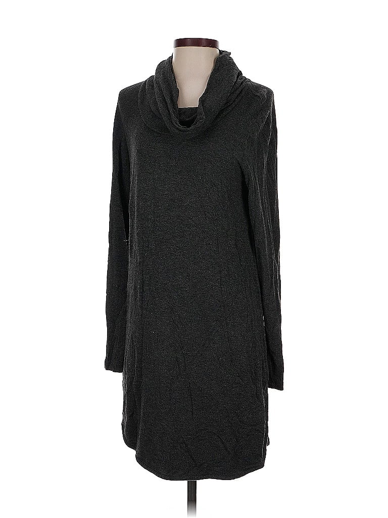 Pre-owned Lou & Grey Long Sleeve Top Gray Cowl Neck Tops