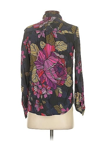 Trina Turk Long Sleeve Silk Top (view 2)