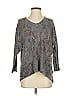 Nally & Millie Paisley Gray Pullover Sweater Size S (estimated) - photo 1