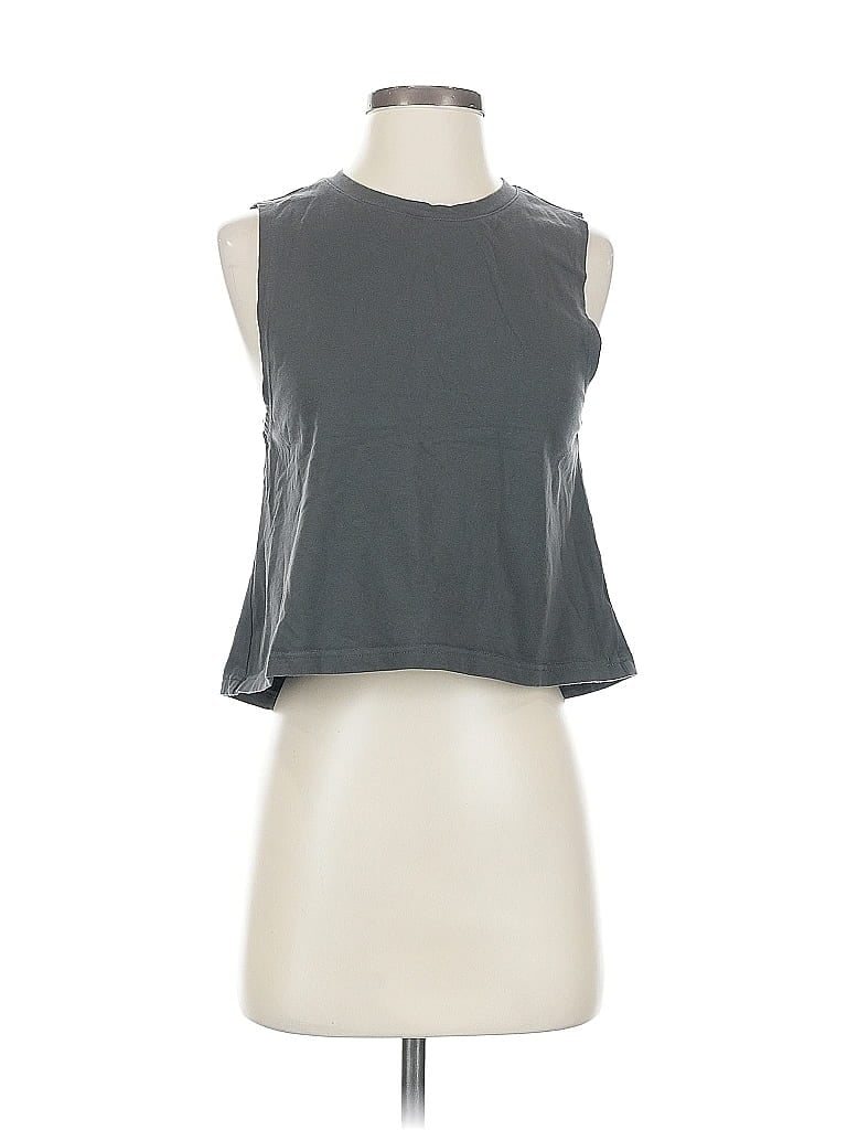 Pre-owned Unbranded Sleeveless T-shirt In Gray