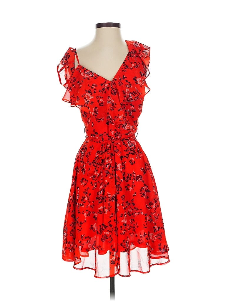 Pre-owned Sugar Lips Cocktail Dress In Red