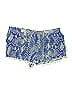 Taj 100% Silk Paisley Blue Shorts Size M - photo 1