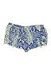 Taj 100% Silk Paisley Blue Shorts Size M - photo 2