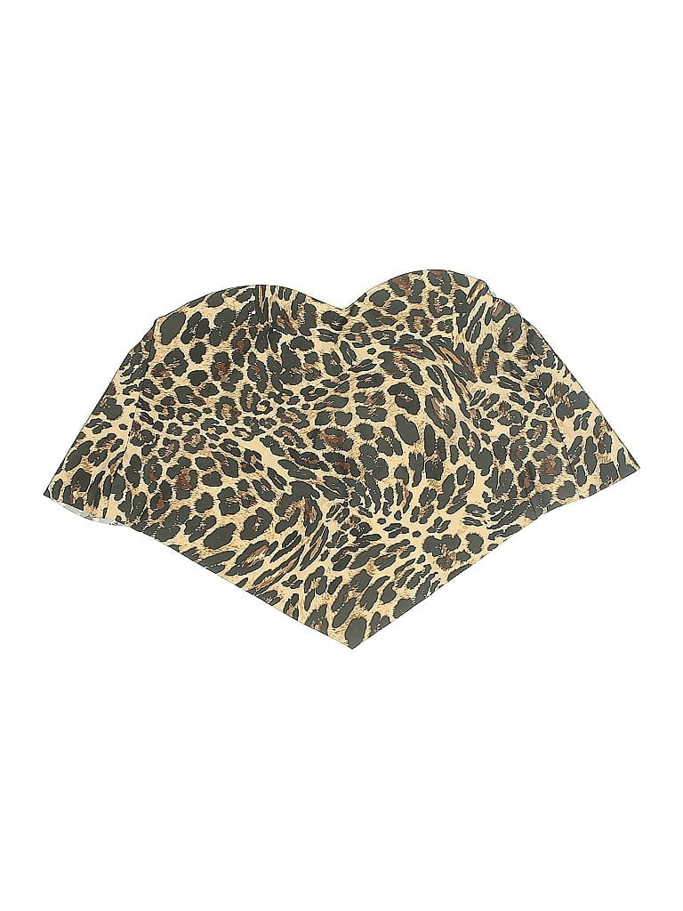 Bar Iii Swimsuit Top Gold Swimwear In Multi