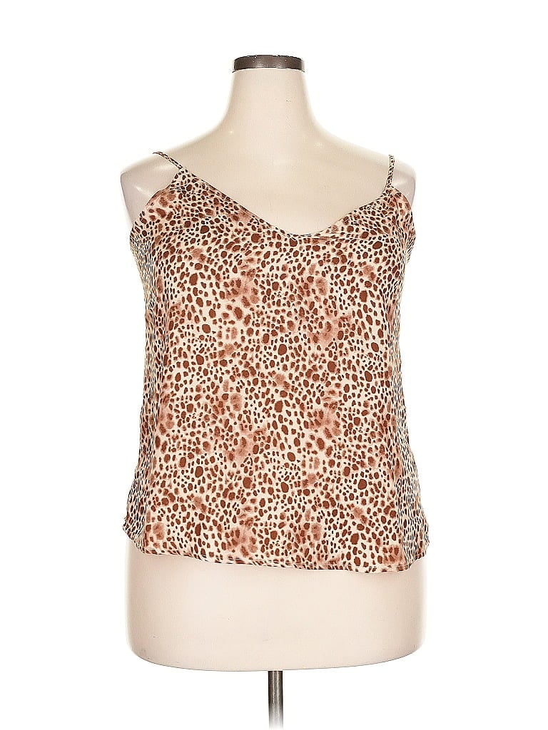 Pre-owned A New Day Tube Top Brown Strapless Neckline Tops