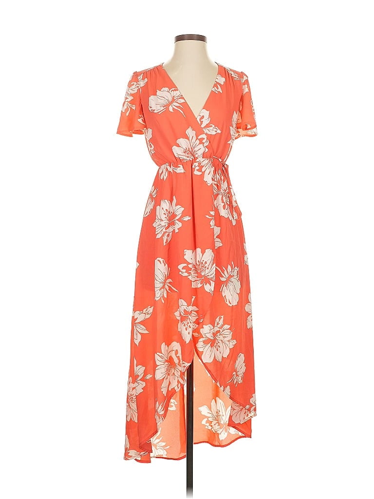 Pre-owned Mi Ami Casual Dress In Orange