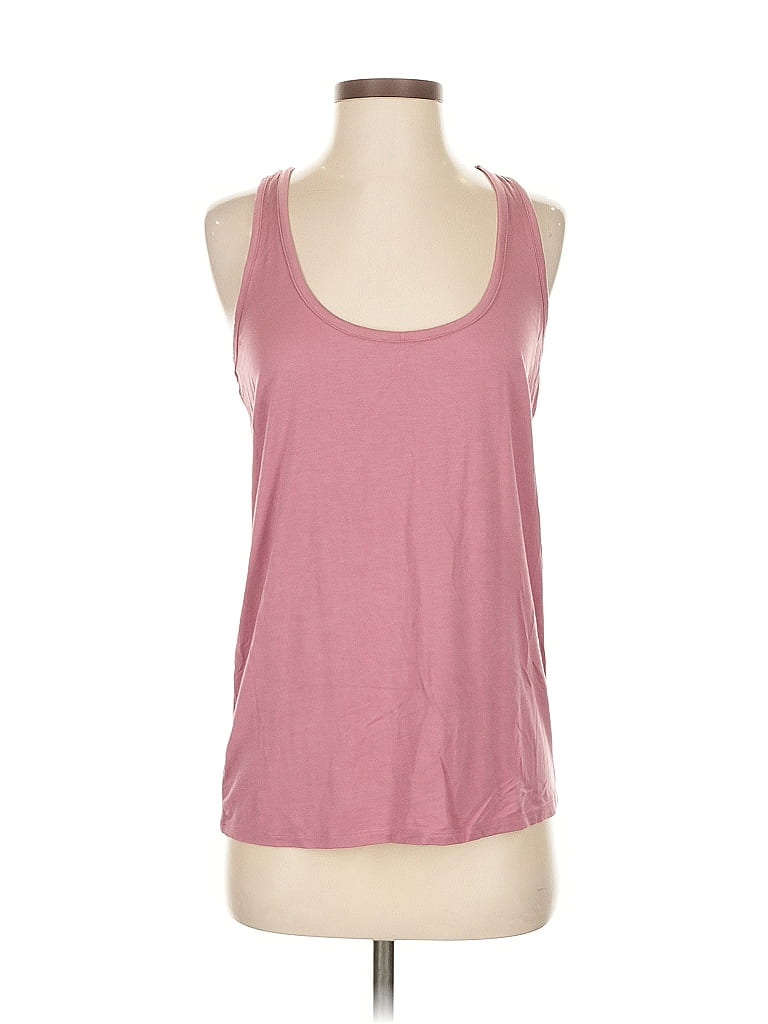 Pre-owned Vie Active Tank Top Pink Halter Neckline Tops