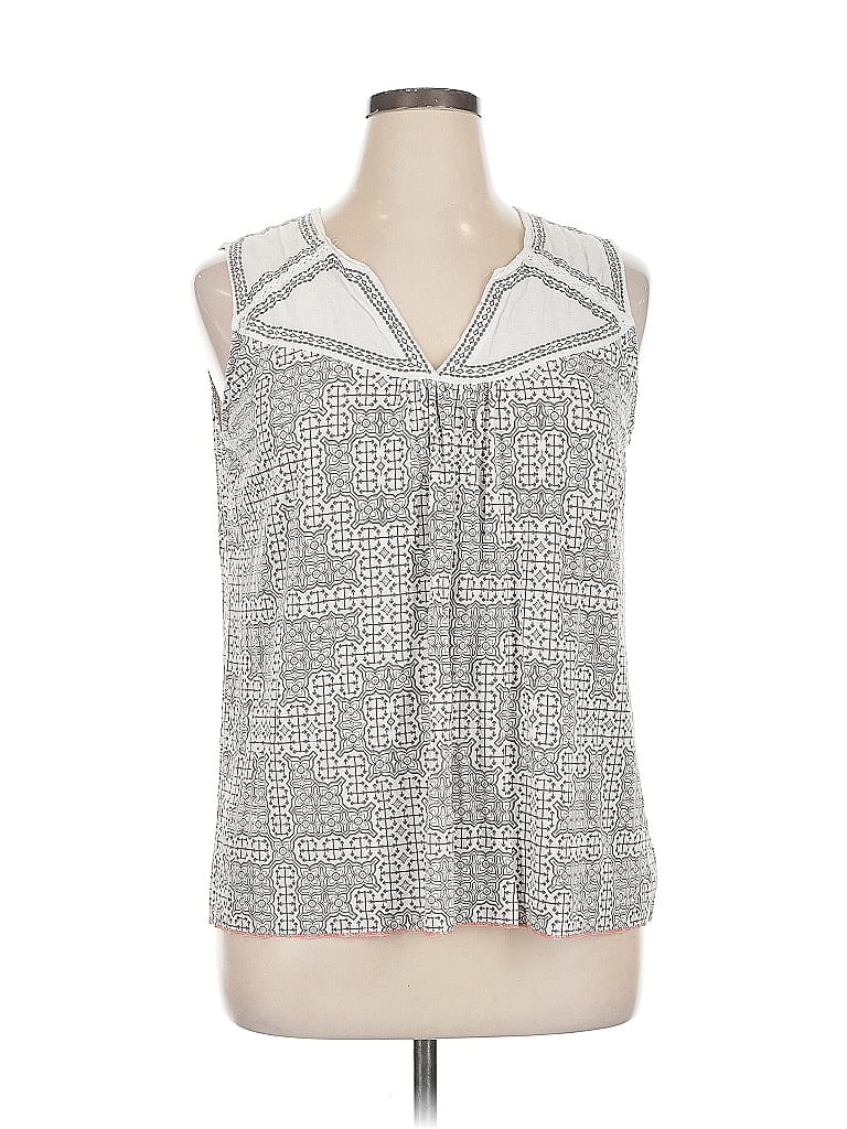 Pre-owned Eliane Rose Sleeveless Blouse In Silver