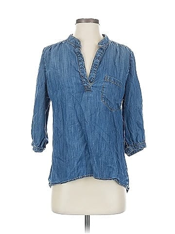 Elevenses 3/4 Sleeve Button-Down Shirt (view 1)