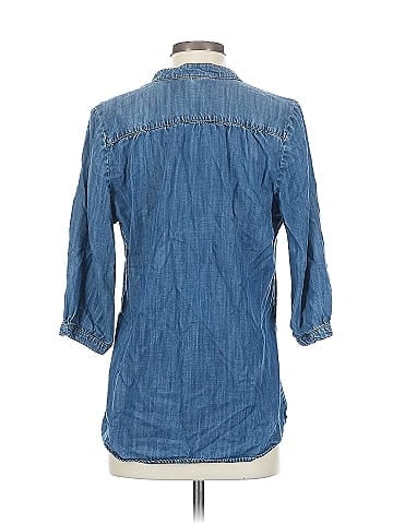 Elevenses 3/4 Sleeve Button-Down Shirt (view 2)