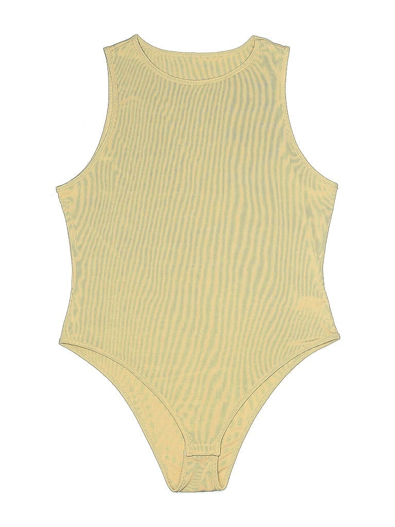 Pre-owned Shein Curve Bodysuit In Yellow