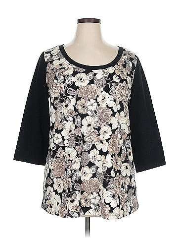 Isaac Mizrahi LIVE! 3/4 Sleeve Top (view 1)