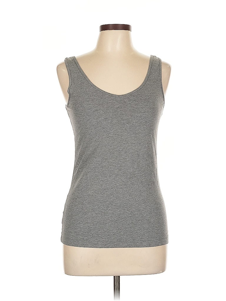 Pre-owned Felina Tank Top Gray Sweetheart Neckline Tops