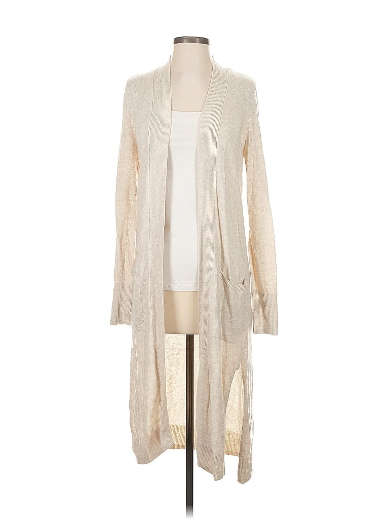 Pre-owned Ann Taylor Loft Cardigan Sweater In White