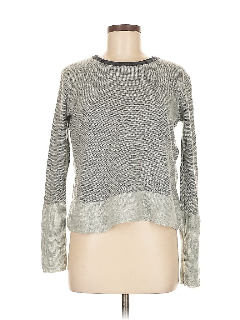 Pre-owned Inhabit Cashmere Pullover Sweater In Gray