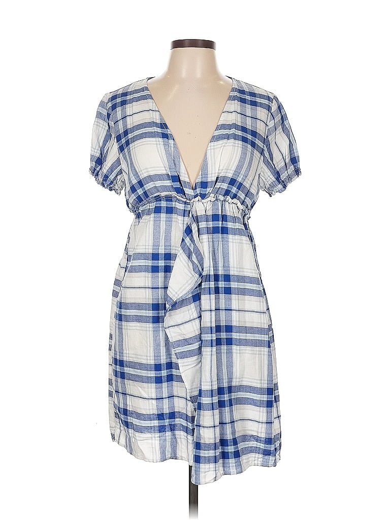 Pre-owned Zara Basic Casual Dress In Blue