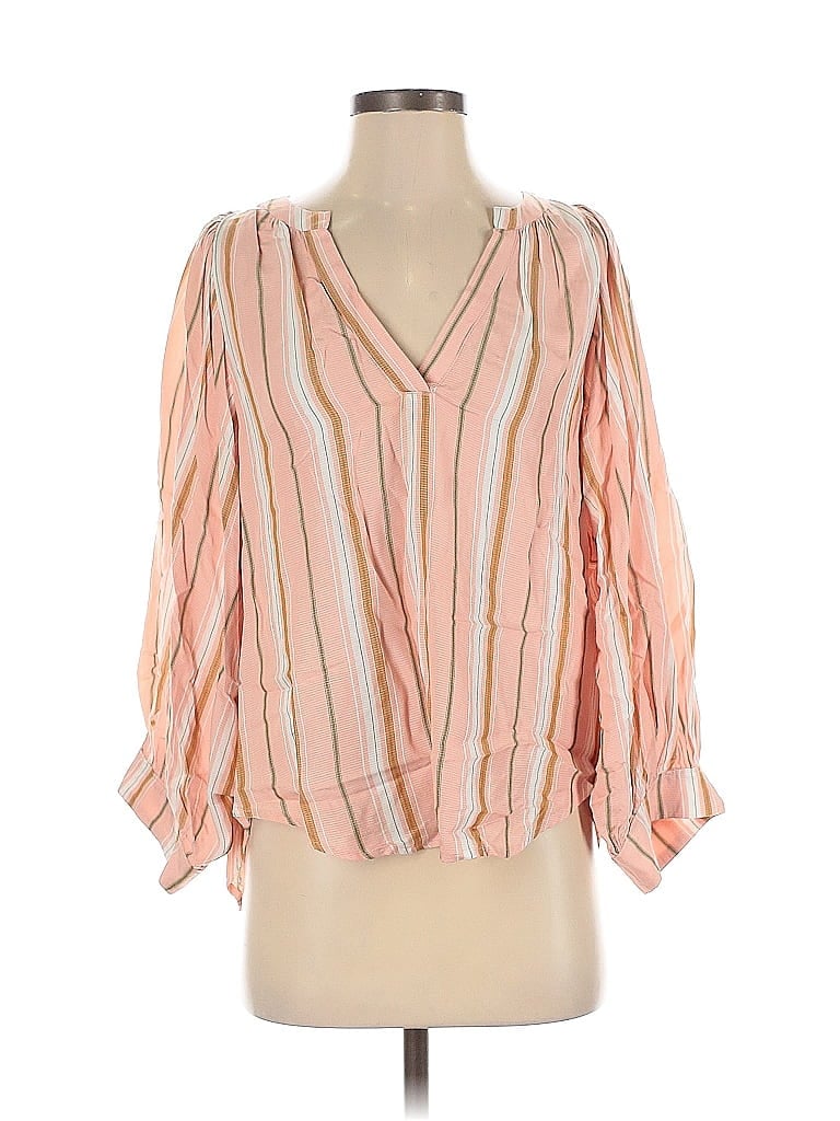 Pre-owned Maeve By Anthropologie 3/4 Sleeve Blouse In Pink