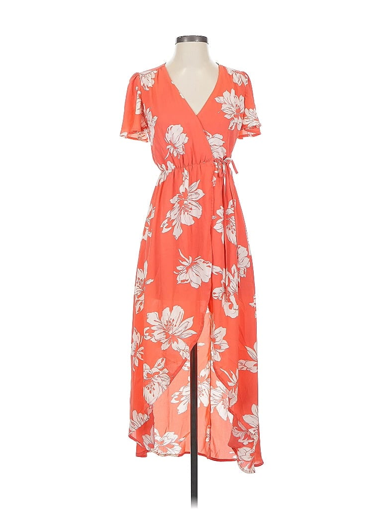 Pre-owned Mi Ami Casual Dress In Orange