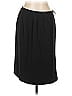 DressBarn 100% Polyester Solid Black Casual Skirt Size 12 - photo 1