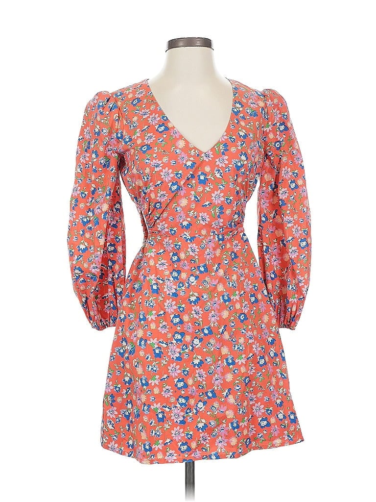 Pre-owned Wayf Casual Dress In Orange
